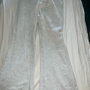 SHEIN Light Gray Track Pants